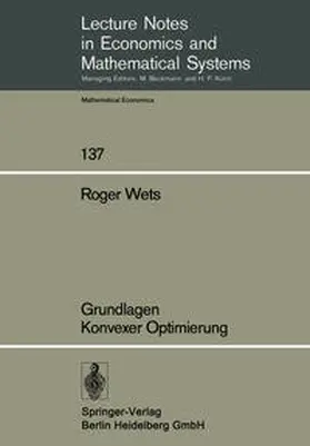 Wets |  Grundlagen Konvexer Optimierung | eBook | Sack Fachmedien