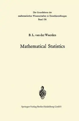 Waerden |  Mathematical Statistics | eBook | Sack Fachmedien