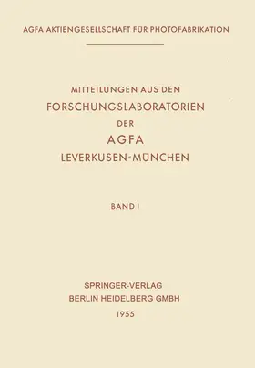 Haberland |  Mitteilungen aus den Forschungslaboratorien der AGFA, Leverkusen-München | Buch |  Sack Fachmedien