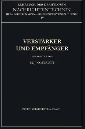 Strutt / Runge / von Korshenewsky |  Verstärker und Empfänger | Buch |  Sack Fachmedien