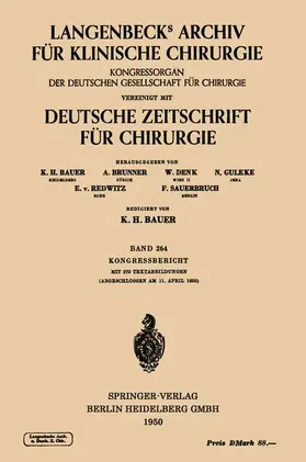Schaefer |  Verhandlungen der Deutschen Gesellschaft für Chirurgie | Buch |  Sack Fachmedien