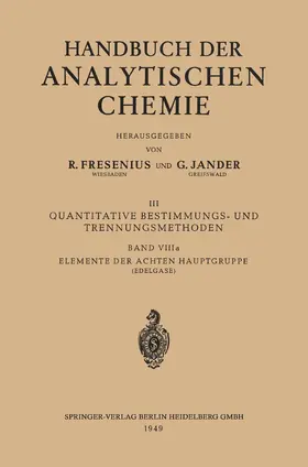 Kahle / Karlik |  Elemente der Achten Hauptgruppe | Buch |  Sack Fachmedien
