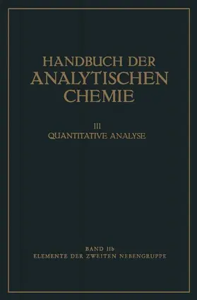 Fresenius / Jander / Funk | Elemente der Zweiten Nebengruppe | Buch | 978-3-662-23570-6 | sack.de