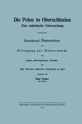 Weber |  Die Polen in Oberschlesien | Buch |  Sack Fachmedien