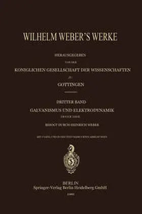 Weber |  Wilhelm Weber's Werke | eBook | Sack Fachmedien