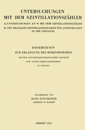 Schneider |  Dissertation zur Erlangung des Doktorgrades | eBook | Sack Fachmedien
