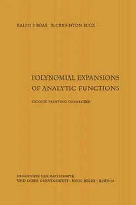 Boas / Buck |  Polynomial expansions of analytic functions | eBook | Sack Fachmedien