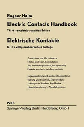 Holm |  Elektrische Kontakte / Electric Contacts Handbook | eBook | Sack Fachmedien