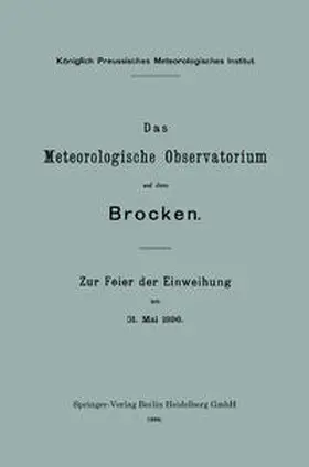 Assmann |  Das Meteorologische Observatorium auf dem Brocken | eBook | Sack Fachmedien