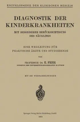 Feer |  Diagnostik der Kinderkrankheiten | eBook | Sack Fachmedien
