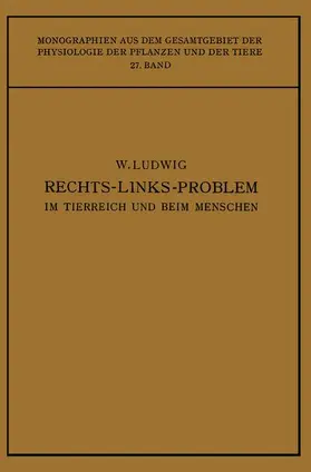 Ludwig |  Das Rechts-Links-Problem im Tierreich und Beim Menschen | Buch |  Sack Fachmedien