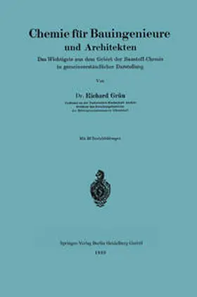Grün |  Chemie für Bauingenieure und Architekten | eBook | Sack Fachmedien