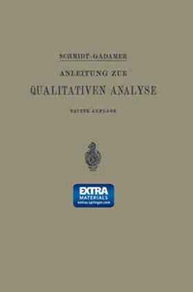 Schmidt / Gadamer |  Anleitung zur Qualitativen Analyse | eBook | Sack Fachmedien
