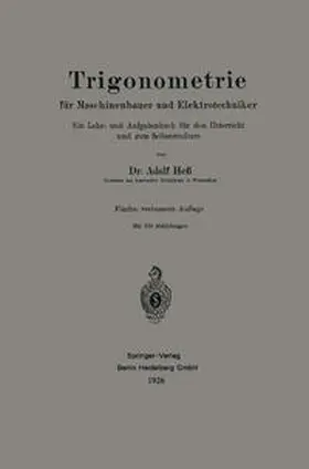 Hess |  Trigonometrie für Maschinenbauer und Elektrotechniker | eBook | Sack Fachmedien