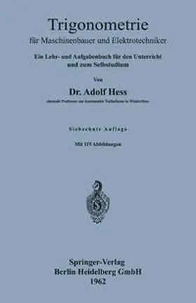 Hess |  Trigonometrie für Maschinenbauer und Elektrotechniker | eBook | Sack Fachmedien