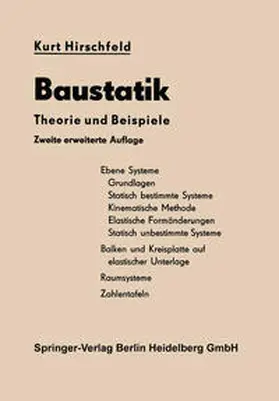 Hirschfeld |  Baustatik | eBook | Sack Fachmedien