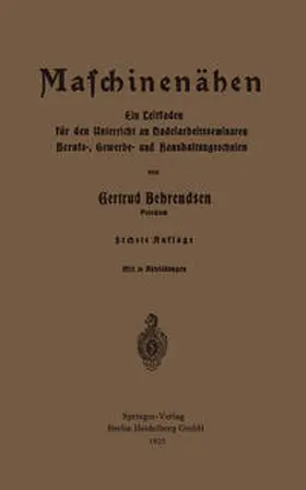 Behrendsen |  Maschinennähen | eBook | Sack Fachmedien