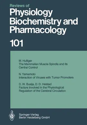  Reviews of Physiology, Biochemistry and Pharmacology | Buch |  Sack Fachmedien