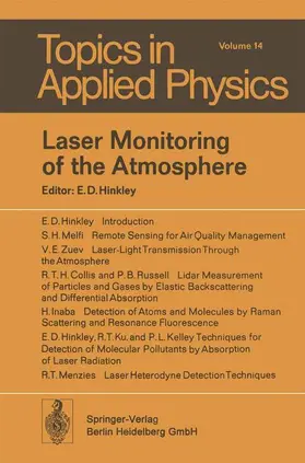 Hinkley |  Laser Monitoring of the Atmosphere | Buch |  Sack Fachmedien