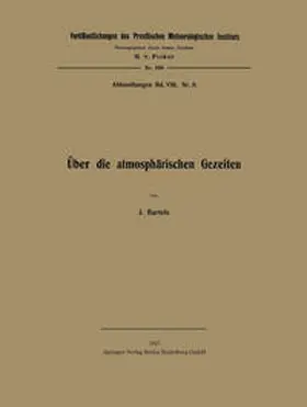 Bartels |  Über die atmosphärischen Gezeiten | eBook | Sack Fachmedien