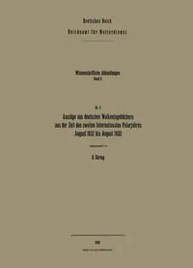 Süring |  Auszüge aus deutschen Wolkentagebüchern aus der Zeit des zweiten Internationalen Polarjahres, August 1932 bis August 1933 | eBook | Sack Fachmedien
