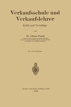 Pöschl |  Verkaufsschule und Verkaufslehrer | eBook | Sack Fachmedien