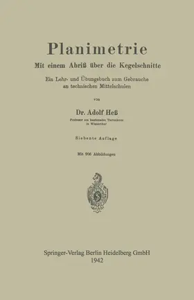 Hess |  Planimetrie | Buch |  Sack Fachmedien