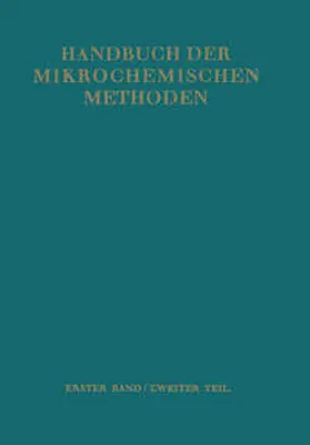 Hecht |  Waagen und Geräte zur Anorganischen Mikro-Gewichtsanalyse | eBook | Sack Fachmedien