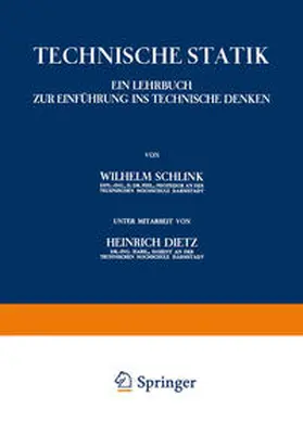 Schlink / Dietz |  Technische Statik | eBook | Sack Fachmedien