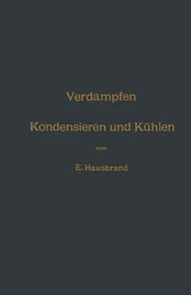Hausbrand |  Verdampfen, Kondensieren und Kühlen | eBook | Sack Fachmedien