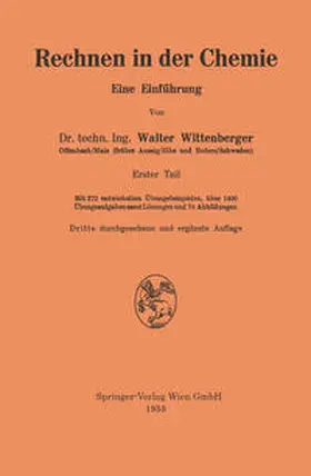 Wittenberger |  Rechnen in der Chemie | eBook | Sack Fachmedien
