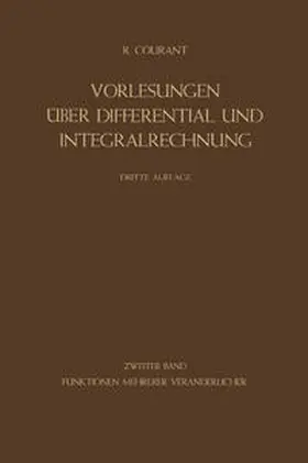 Courant | Funktionen Mehrerer Veränderlicher | E-Book | sack.de