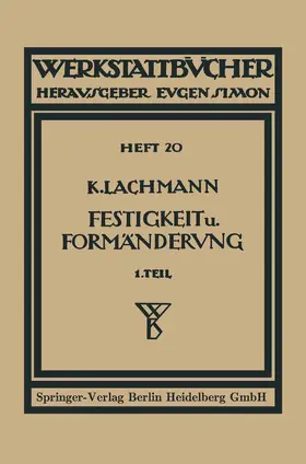 Lachmann |  Festigkeit und Formänderung | Buch |  Sack Fachmedien