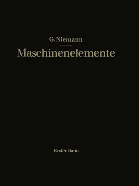 Niemann |  Maschinenelemente | Buch |  Sack Fachmedien