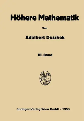 Duschek |  Vorlesungen über höhere Mathematik | Buch |  Sack Fachmedien