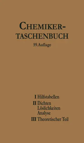 Biedermann / Koppel / Roth | Chemiker-Taschenbuch | Buch | 978-3-662-37509-9 | sack.de