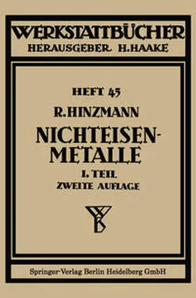 Hinzmann |  Nichteisenmetalle | eBook | Sack Fachmedien