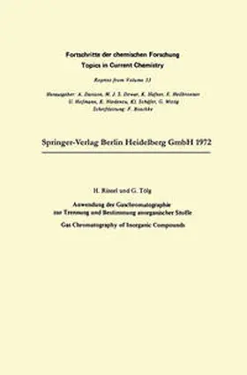 Ruessel / Tölg |  Anwendung der Gaschromatographie zur Trennung und Bestimmung anorganischer Stoffe | eBook | Sack Fachmedien