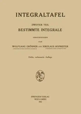 Gröbner / Hofreiter |  Bestimmte Integrale | eBook | Sack Fachmedien