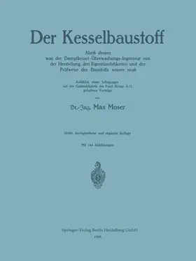 Moser |  Der Kesselbaustoff | Buch |  Sack Fachmedien