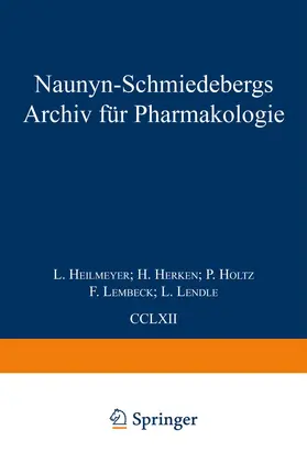 Habermann / Herken / Holtz |  Naunyn Schmiedebergs Archiv für Pharmakologie | Buch |  Sack Fachmedien