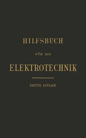 Grawinkel / Fink / Goppelsroeder |  Hilfsbuch für die Elektrotechnik | Buch |  Sack Fachmedien