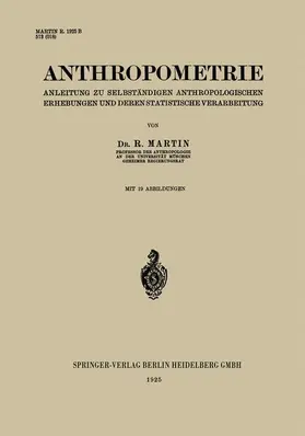 Martin |  Anthropometrie | Buch |  Sack Fachmedien