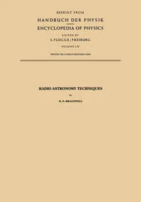 Bracewell |  Radio Astronomy Techniques | eBook | Sack Fachmedien