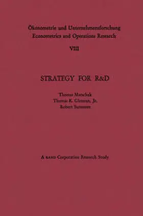 Marschak / Glennan / Summers | Strategy for R&D: Studies in the Microeconomics of Development | E-Book | www2.sack.de