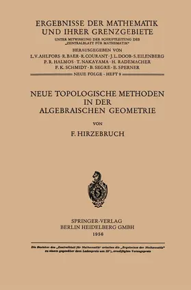 Hirzebruch |  Neue Topologische Methoden in der Algebraischen Geometrie | Buch |  Sack Fachmedien