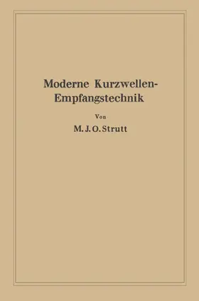 Strutt |  Moderne Kurzwellen-Empfangstechnik | Buch |  Sack Fachmedien
