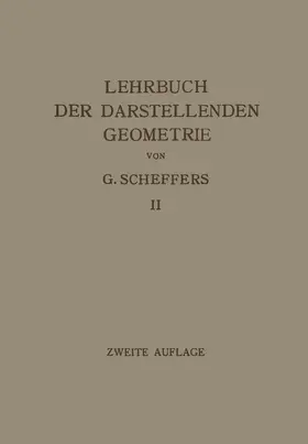 Scheffers |  Lehrbuch der Darstellenden Geometrie | Buch |  Sack Fachmedien