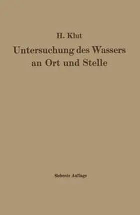 Olszewski / Klut |  Untersuchung des Wassers an Ort und Stelle | eBook | Sack Fachmedien