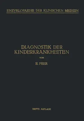 Feer |  Diagnostik der Kinderkrankheiten | Buch |  Sack Fachmedien